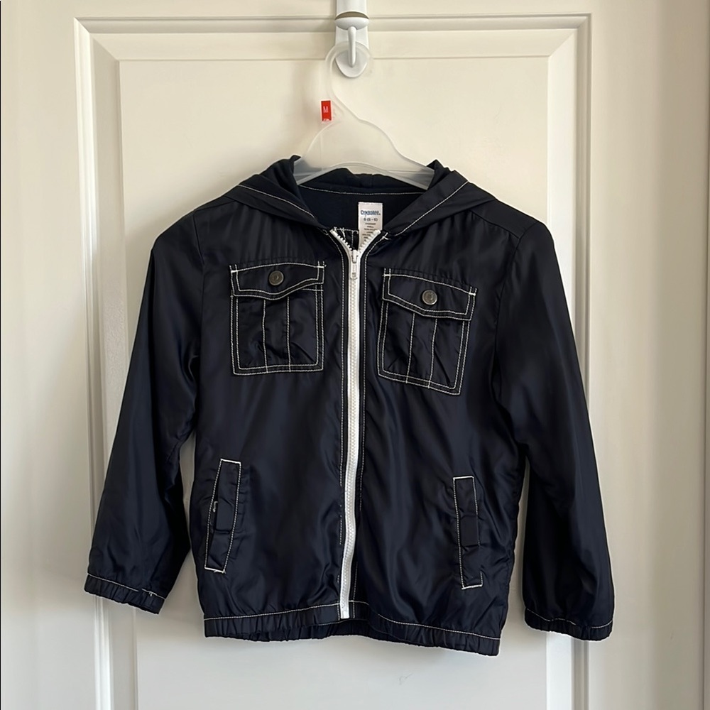 Gymboree waterproof multi pocket rain jacket size small 5/6